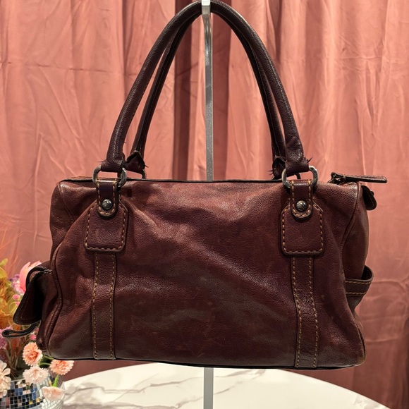Tod's Vintage Dark Brown Leather Shoulder Bag - Picture 2 of 10